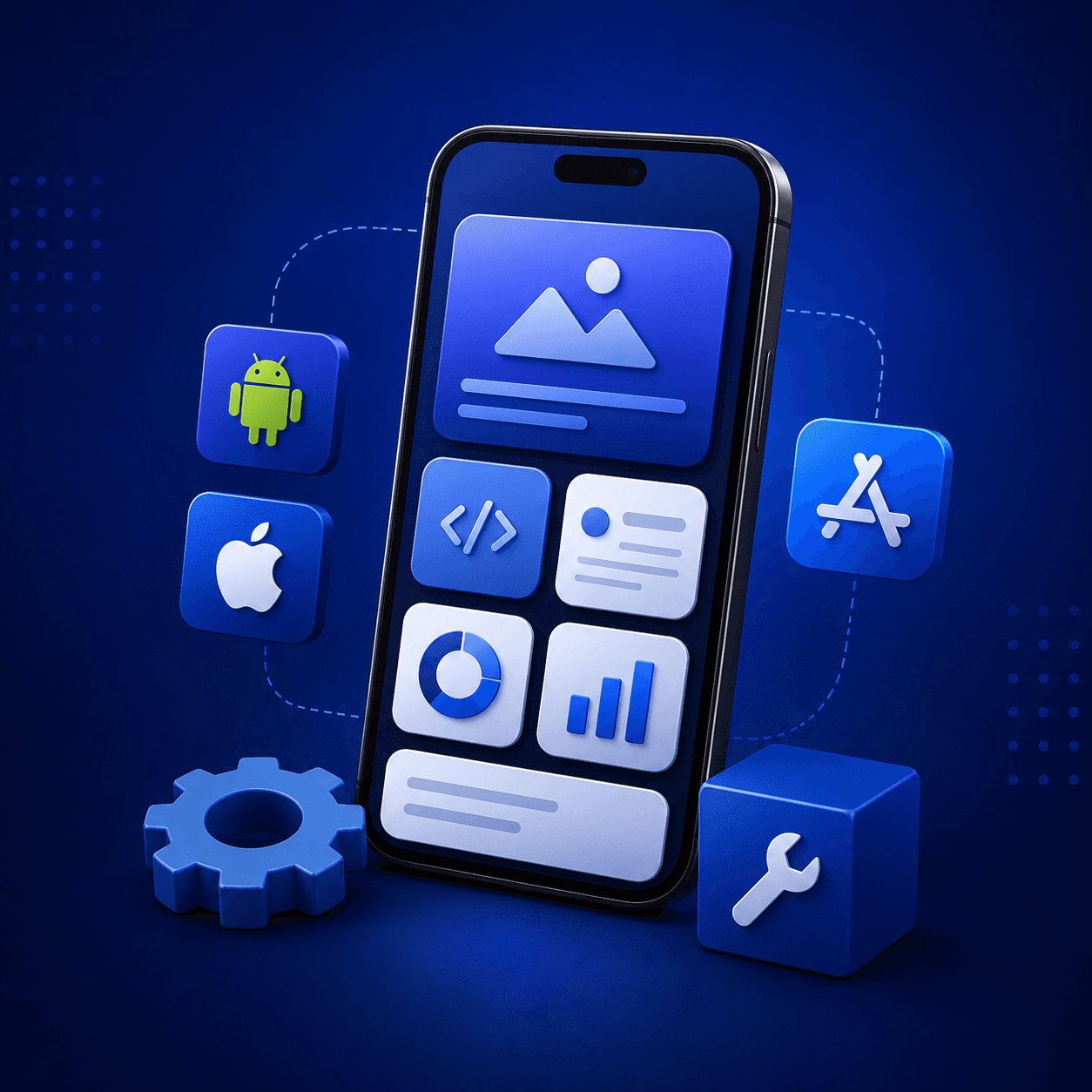Mobile app development for iOS and Android